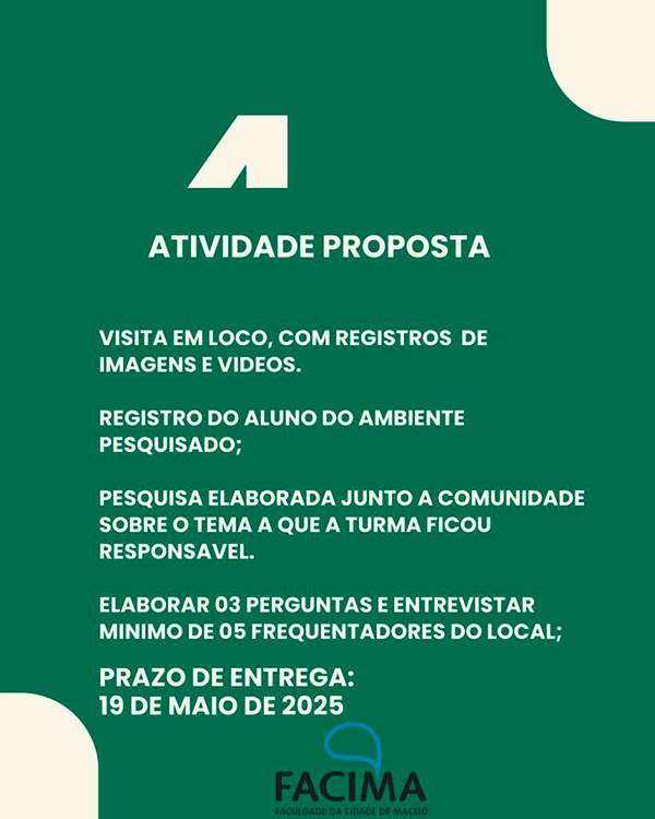 Projeto de Extensão Direito 2025/1: Meio Ambiente e Cidadania