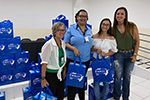 Entrega das cestas natalinas