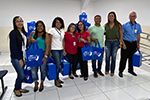 Entrega das cestas natalinas